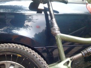 The Duct Taped Seat Post A work of art