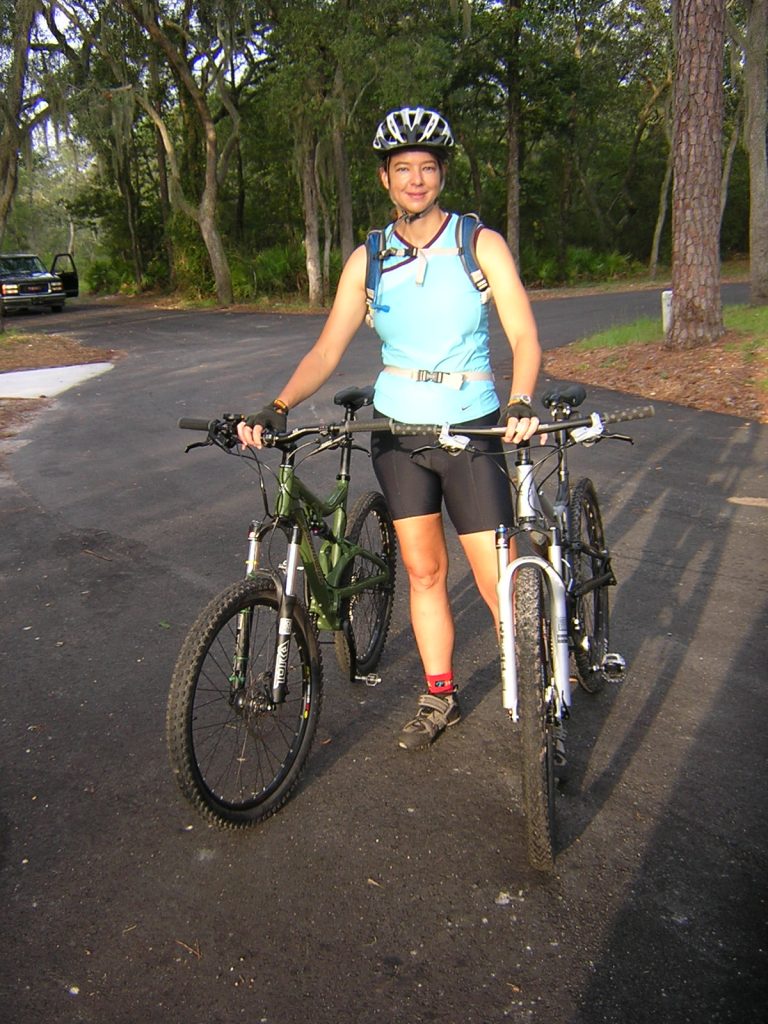 Lynne and the bikes