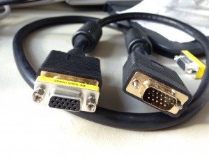 M/M VGA cable with gender changer