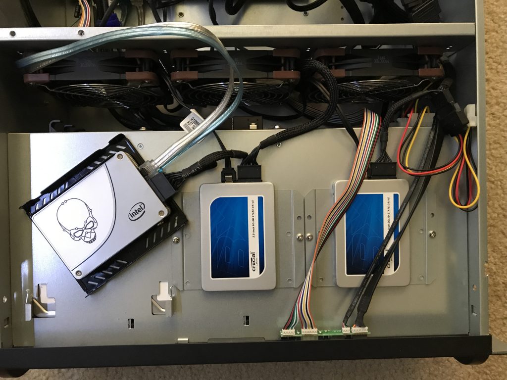 new SSDs in place