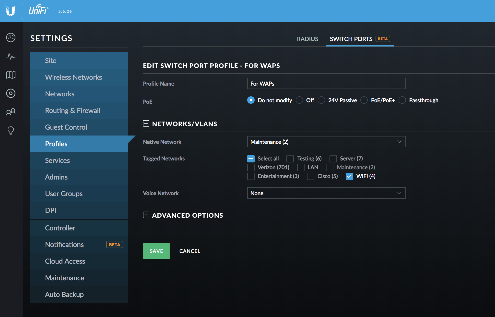 stempel Pinpoint Låne UAP-AC-PRO: setting the management VLAN on a Unifi AP – Dan Langille's  Other Diary