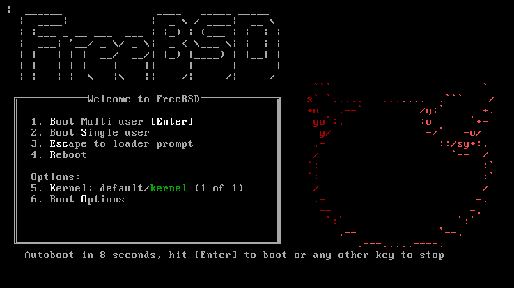 FreeBSD splash screen