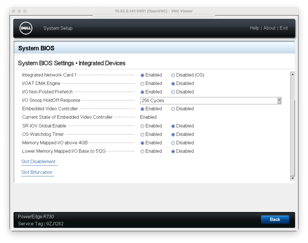 System BIOS - Integrated Devices