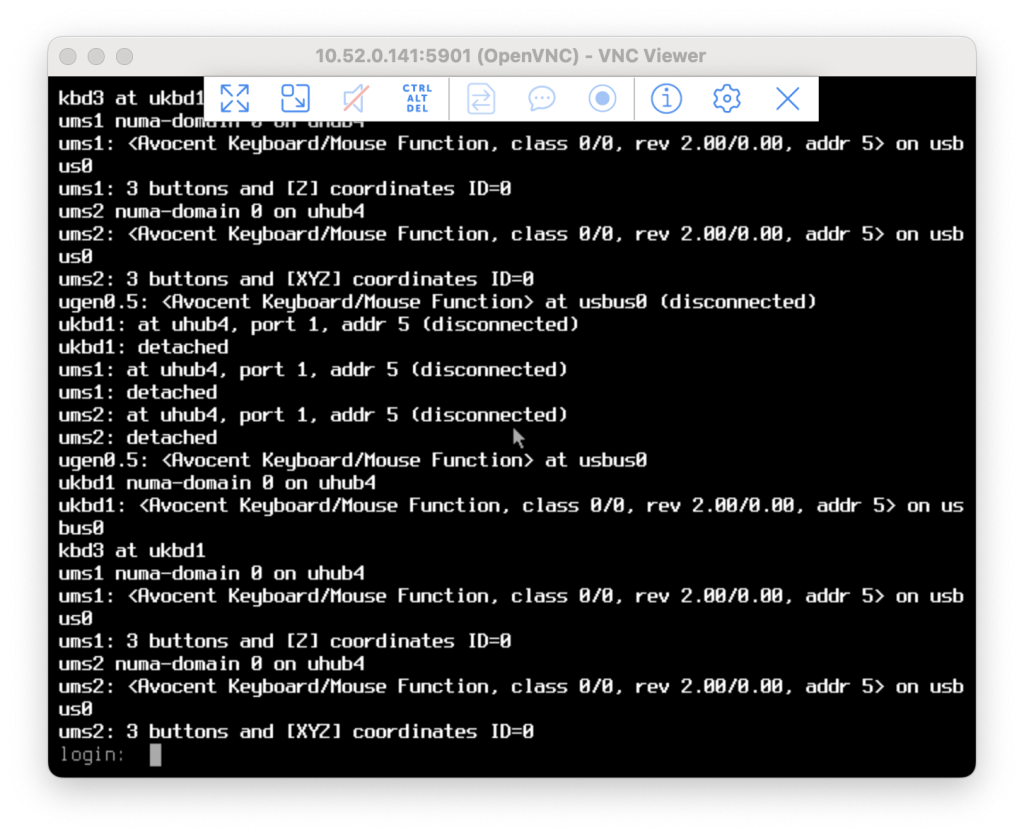 vnc connected
