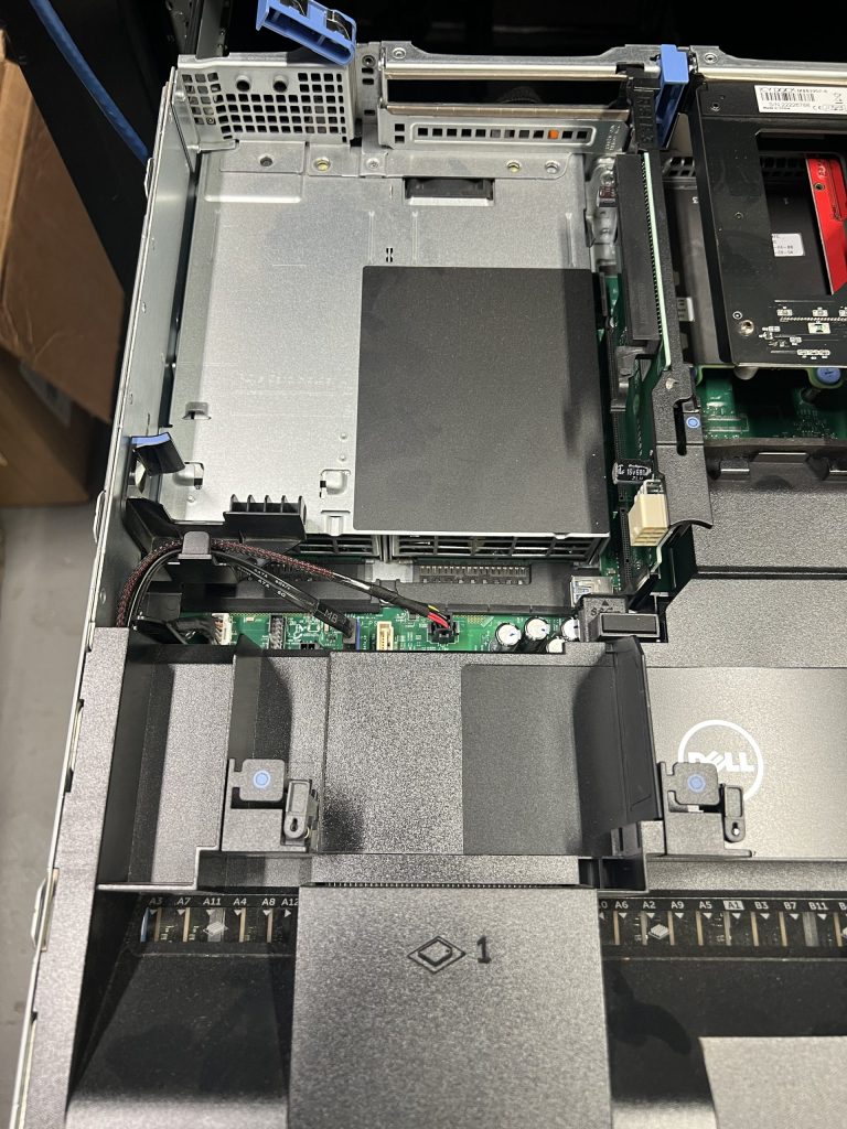 PCIe NVME adaptor card has been removed.