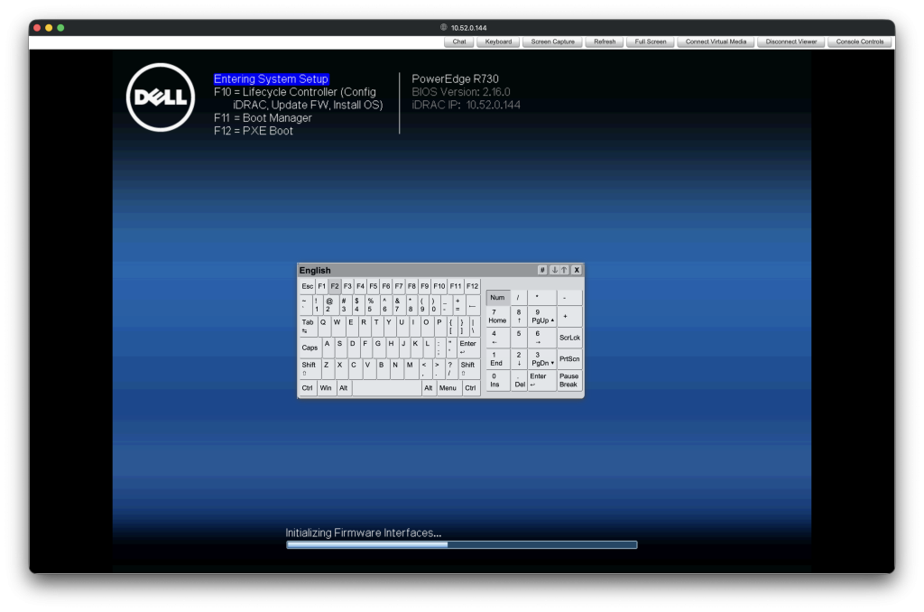 Enter System Setup by pressing F2